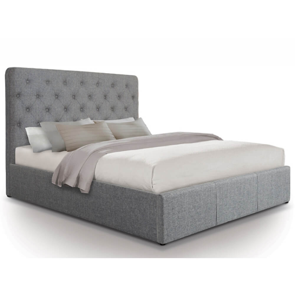 NovaGreyLinenOttomanBedFrameFabricStorageBedsFads NovaGreyLinenOttomanBedFrameFabricStorageBedsFads