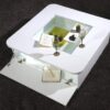 Floyd White Coffee Table with Lights & Storage 6