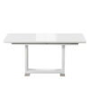 Beckley Extending White High Gloss Dining Table 1