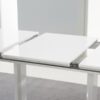 Beckley Extending White High Gloss Dining Table 3
