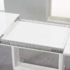 Beckley Extending White High Gloss Dining Table 4