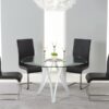 Berlin Dining Berlin Dining Table Glass & White Gloss 3