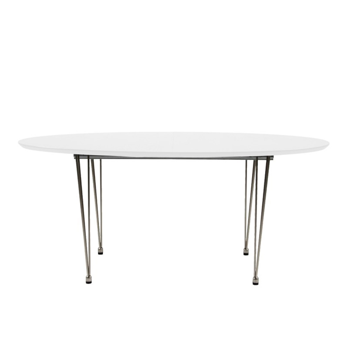 Bobby Oval Extending Dining Table White Contemporary Dining Fads