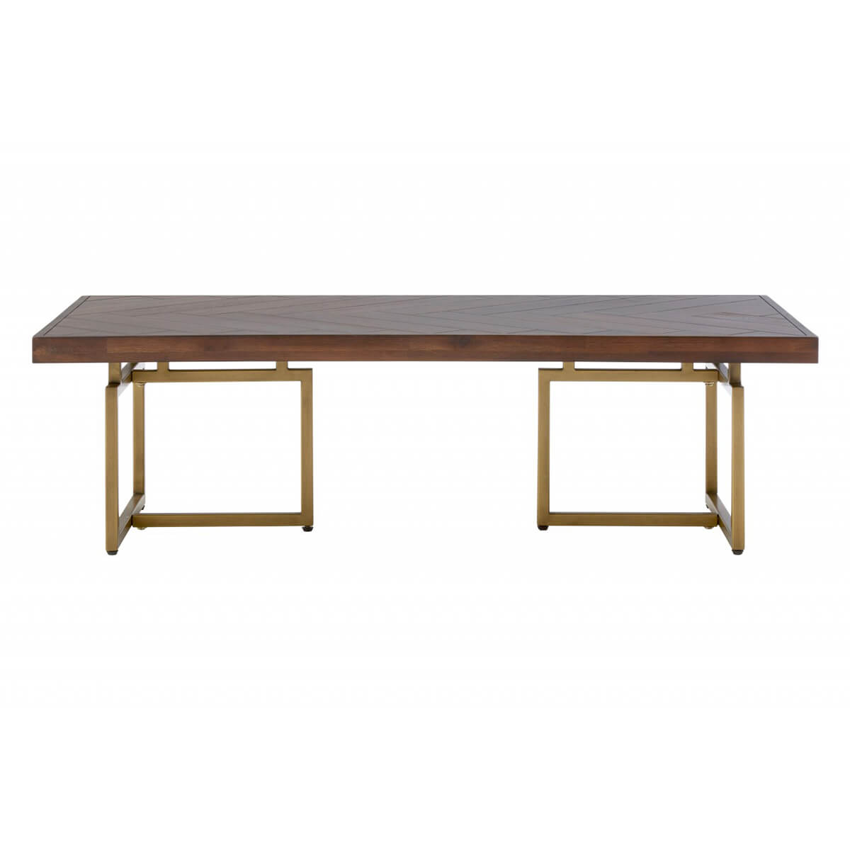 Brandy Acacia Wood & Brass Coffee Table Coffee Tables from FADS