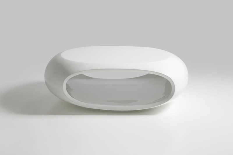 Oval gloss coffee deals table