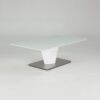 Essence White High Gloss & Frosted Glass Coffee Table 1