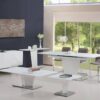 Essence White High Gloss & Frosted Glass Coffee Table 2