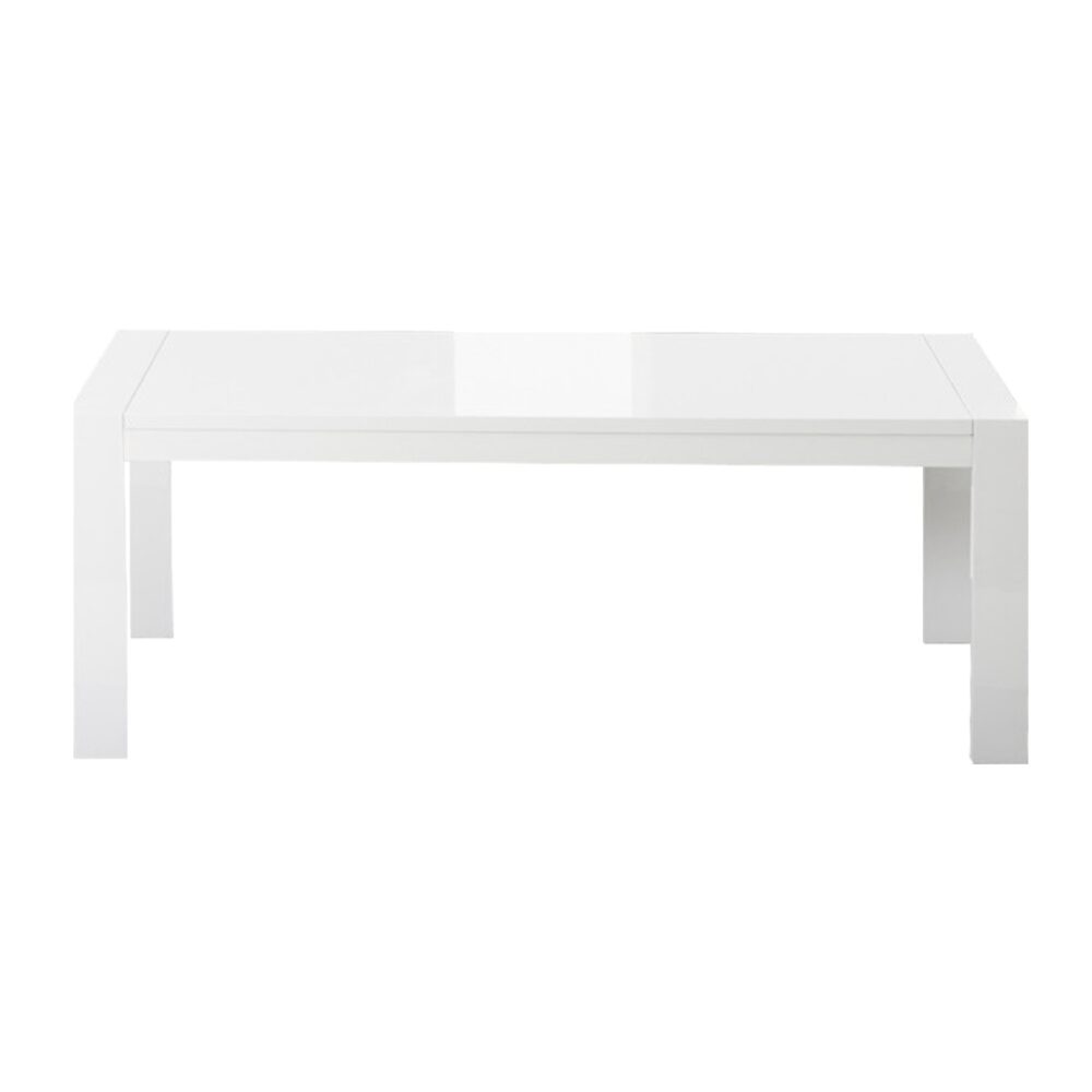 Florence White Gloss Extending Dining Table