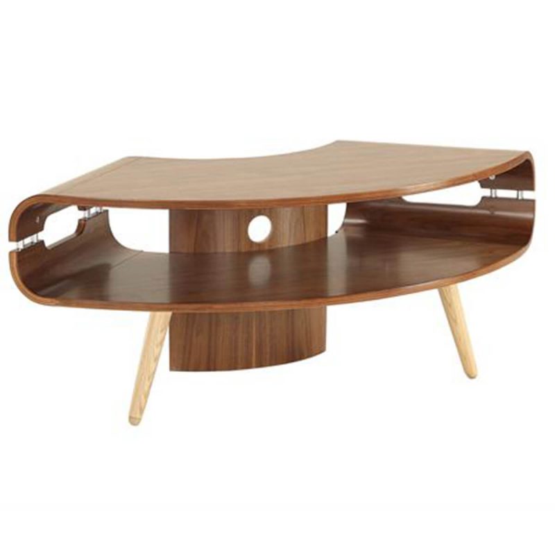 Jual Scandinavian Corner TV Unit Walnut Modern TV Unit FADS