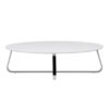 Kelley White Oval Coffee Table