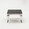 Louis Stainless Steel & Black Glass Coffee Table 3