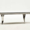Louis Stainless Steel & Black Glass Coffee Table 5