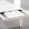 Florence Extending Dining Table White Gloss 3