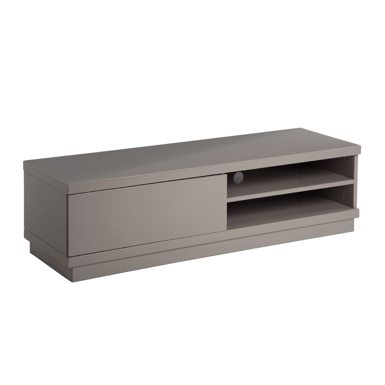 Madrid Media Unit High Gloss Grey Modern TV Stands FADS
