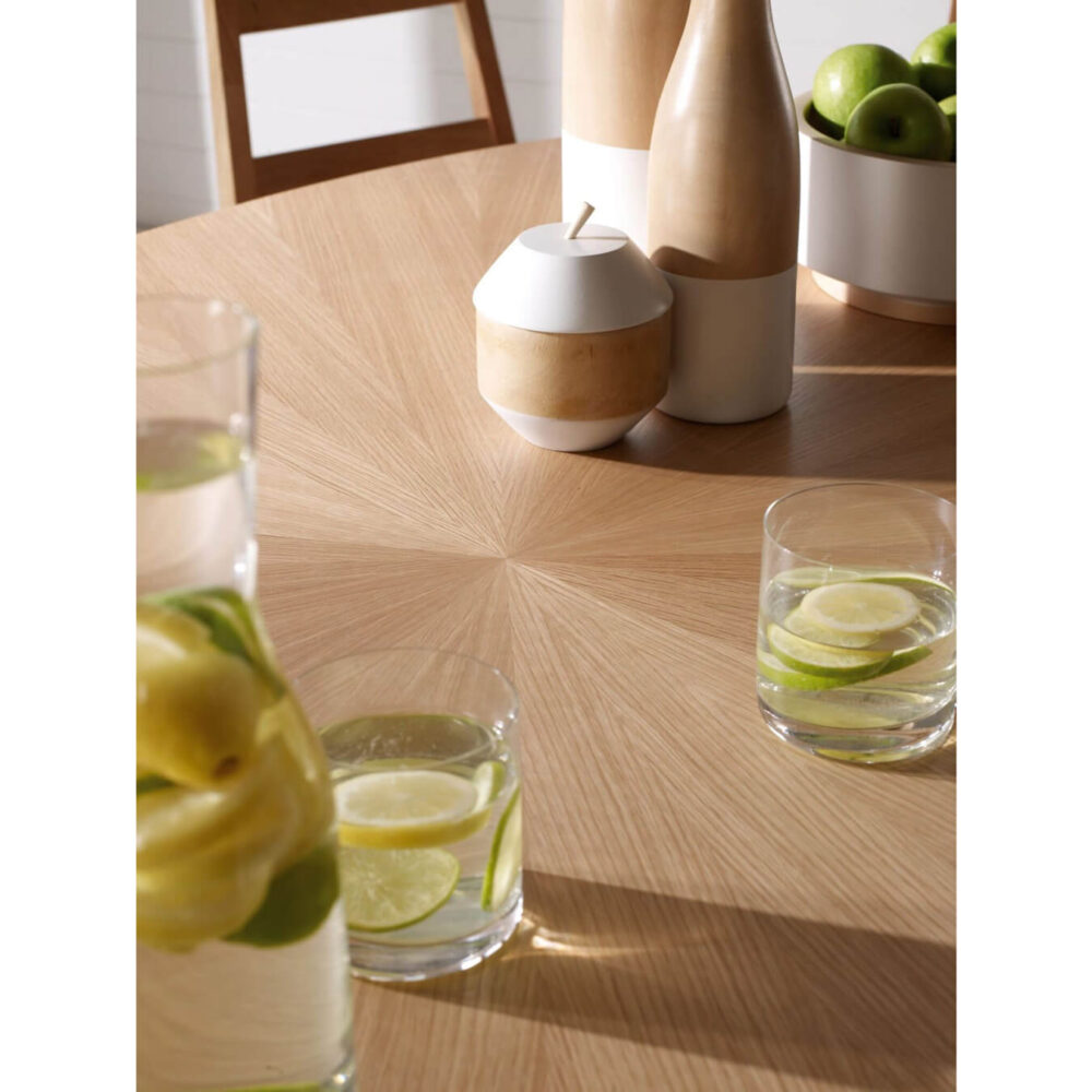 Salna White Solid Oak Veneer Oval Dining Table 3