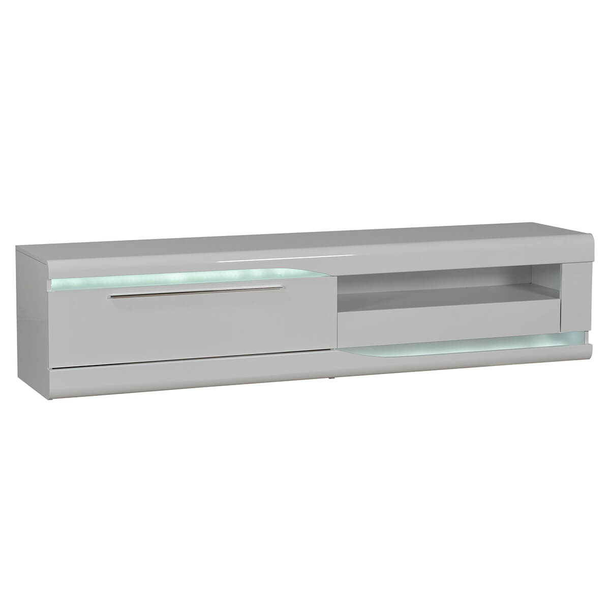 200cm white gloss tv unit discount