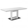 Rigby White Gloss Extending Dining Table 1
