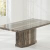 Rimini Brown Marble Dining Table 1