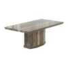 Rimini Brown Marble Dining Table