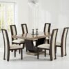 Sintra Brown Marble Dining Table 6