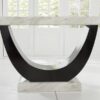 Sintra Cream & Black Marble Dining Table 3
