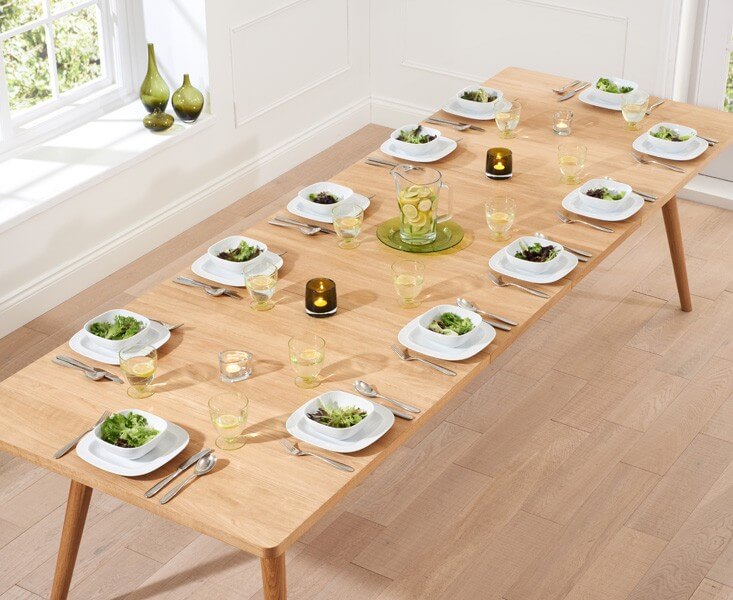 12 seater 2025 oak dining table