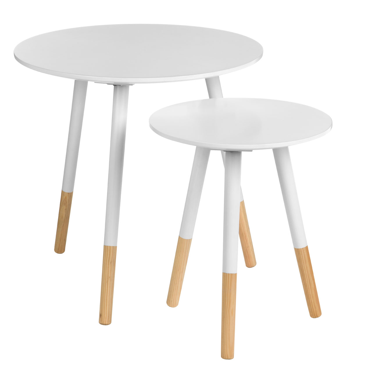 white side tables. viborg 2 side tables white wooden