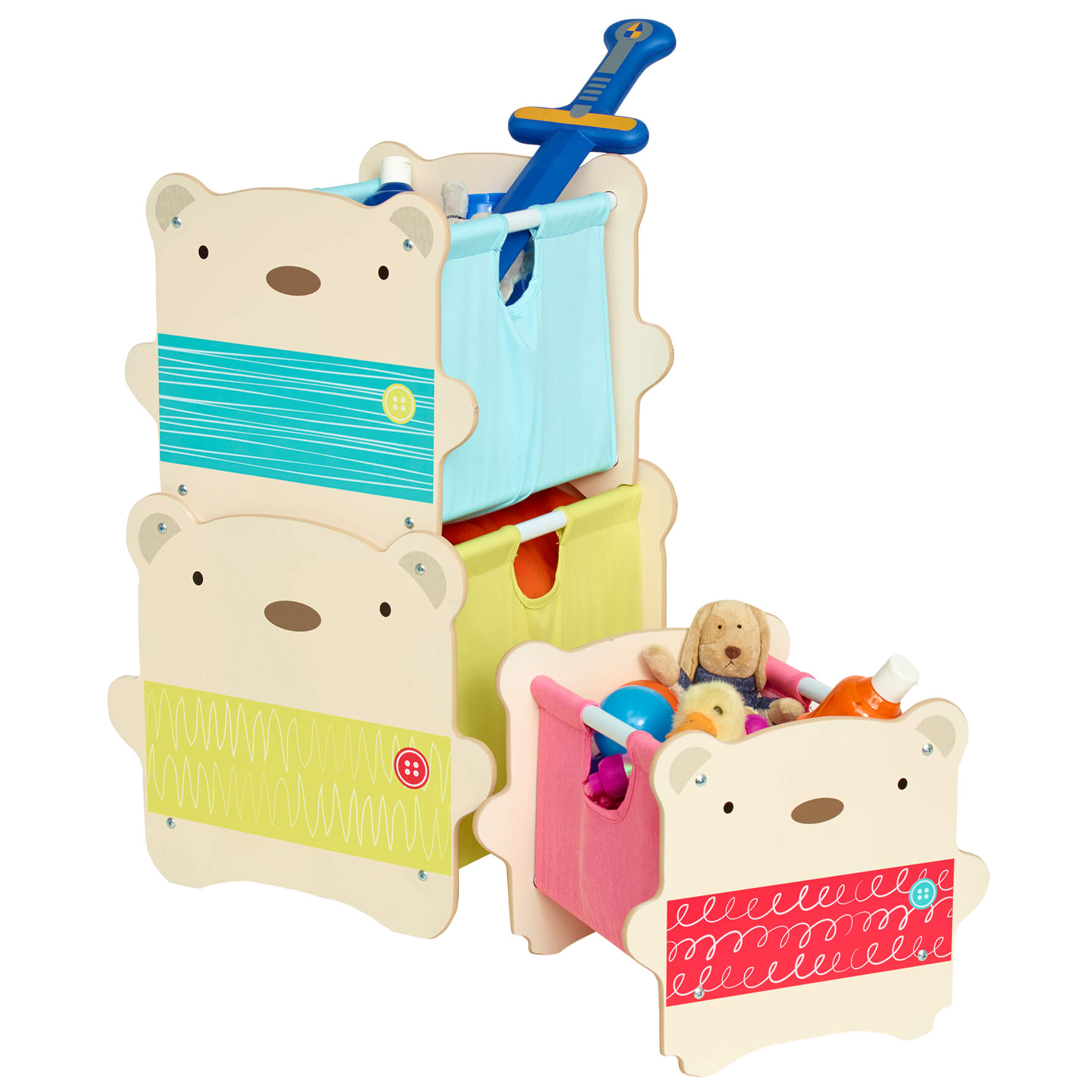BabyBear Storage Stack Stackable Toy Boxes Kids Storage FADS