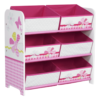 Butterfly Kids Storage Unit Pink & White