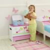 Butterfly Toy Box Pink & White 2
