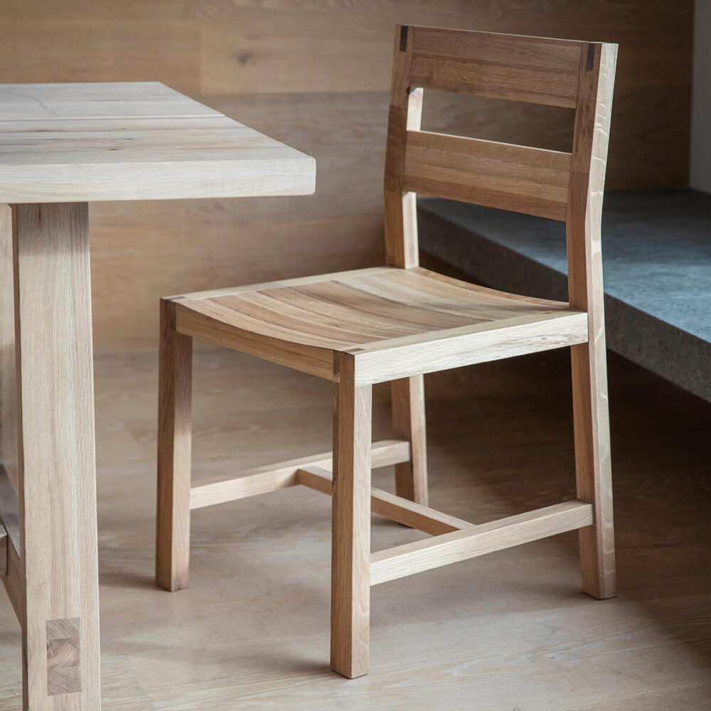 Narrative solid oak Dining Set Chair 2