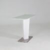 Essence Console Table White High Gloss & Glass 2