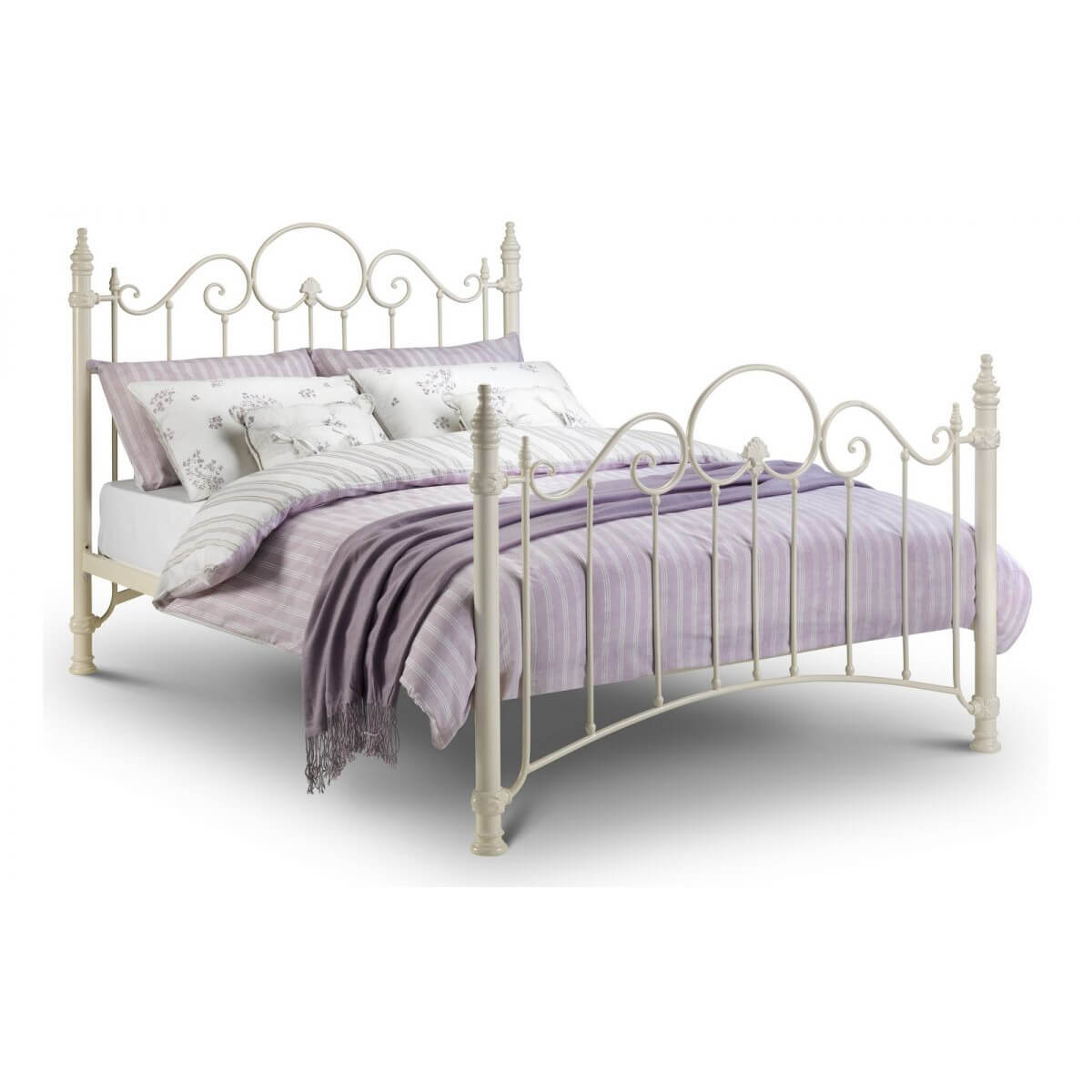 Felicity Off White Metal Bed Frame | Metal Beds | FADS