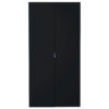 First 2 Door Wardrobe 101cm Black High Gloss