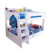 Flick Bunk Bed with Storage Drawer & Shelving White 5