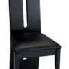 Floyd Dining Chair Black High Gloss & Faux Leather 1