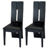 Floyd Dining Chair Black High Gloss & Faux Leather