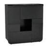 Floyd Storage Unit Black High Gloss 2 Door 2 Flap