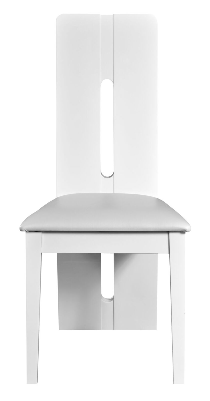 Floyd Faux Leather & White High Gloss Dining Chairs FADS