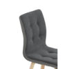 Frida Dark Grey Fabric & Oak Dining Chairs