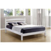 Halden Wooden Bed Frame White Gloss 6
