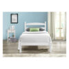 Halden Wooden Bed Frame White Gloss 8