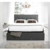 Kaydian Hexham Storage Bed With Drawer Fabric Smoke Grey 2