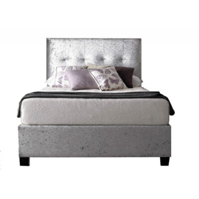 Kaydian Walkworth Ottoman Storage Bed Crushed Silver 1