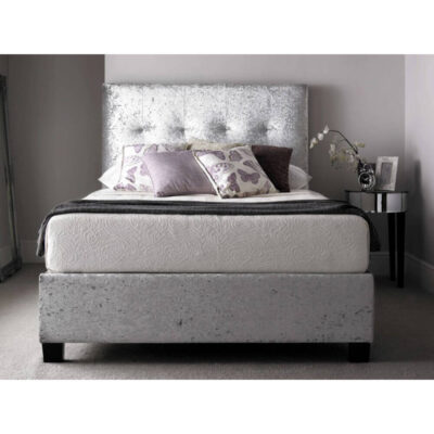 Kaydian Walkworth Ottoman Storage Bed Crushed Silver 3