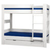 London White Bunk Bed With Under Bed Drawer White