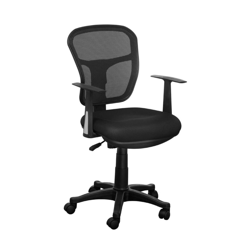 Luna Black Mesh Office Chair
