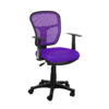 Luna Purple Mesh Office Chair