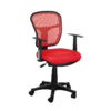 Luna Red Mesh Office Chair