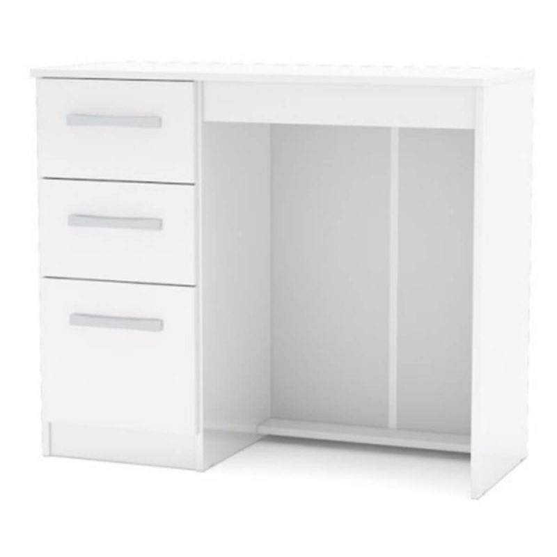 Lynx White High Gloss Dressing Table Assembled Bedroom FADS